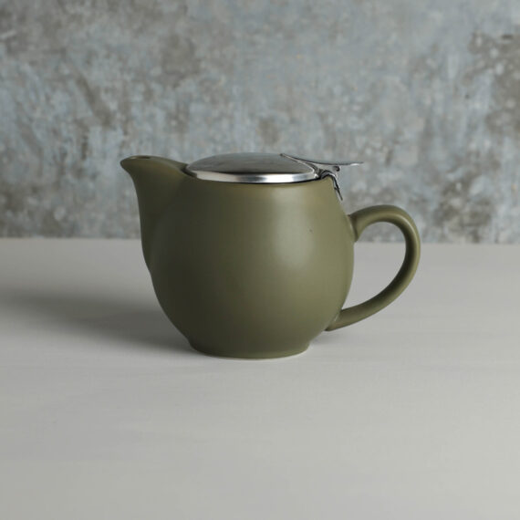 Army Green Ceramic Tea Pot