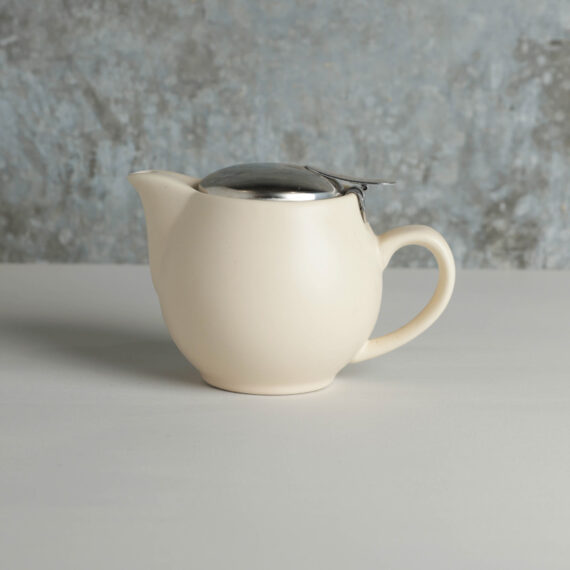 Cream Ceramic Tea Pot